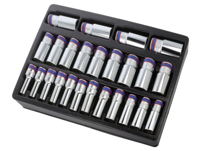Set chei tubulară 12-puncte 1/2&quot; 25 buc KING TONY