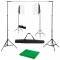 vidaXL Kit studio foto cu lumini softbox și fundal 3055057