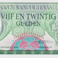 Bancnota Suriname 25 Gulden 1985 - P127 UNC