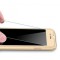 Husa Full Cover 360&amp;deg; fata + spate + geam sticla pentru iPhone 8 Gold