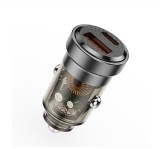 Cumpara ieftin Incarcator Auto LEMONTTI LIAQCPD45WTN, 45W, 2 porturi, Gri