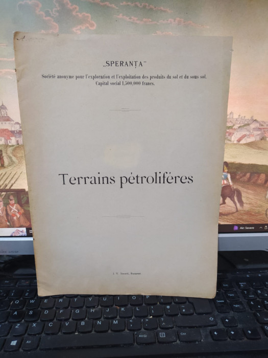 Terrains petroliferes, Speranța Societe pour produits du sous sol, Buc. 1902 081