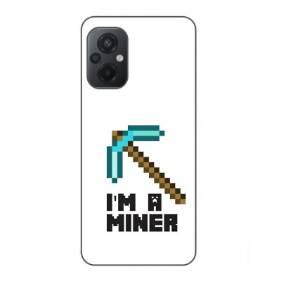 Husa compatibila cu Xiaomi Poco M5 Silicon Gel Tpu Model Minecraft Miner foto