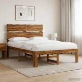Cumpara ieftin Cadru de pat dublu cu spatar ROSTOCK natural 120 x 190 cm