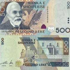 ALBANIA █ bancnota █ 500 Leke █ 2001 █ P-68 █ UNC █ necirculata