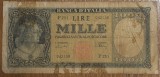 1000 lire 1948, Italia, circulată