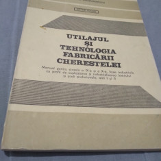 UTILAJUL SI TEHNOLOGIA FABRICARII CHERESTELEI IX-X VICTOR TOCAN 1993