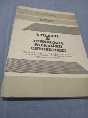 UTILAJUL SI TEHNOLOGIA FABRICARII CHERESTELEI IX-X VICTOR TOCAN 1993 foto