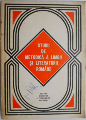 Studii de metodica a limbii si literaturii romane foto