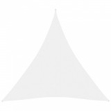 VidaXL P&acirc;nză parasolar, alb, 4x4x4 m, țesătură oxford, triunghiular