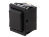 Comutator Rocker Bulgin DP3T (ON)-OFF-(ON) C1572ATMBB/AE-C1572ATAAA, 16A 250V AC, Negru