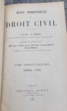 Revue Trimestrielle de Droit Civil - Tome Trente-Cinquieme Annee 1936