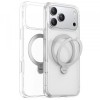 Husa MagSafe pentru Apple iPhone 17 Pro, Torras, Ostand Spin, Transparenta