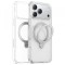 Husa MagSafe pentru Apple iPhone 17 Pro, Torras, Ostand Spin, Transparenta