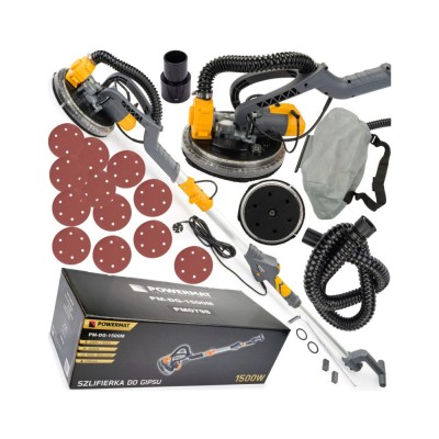 Slefuitor pereti, pliabil girafa, aspirator Led 1500 w, Powermat foto