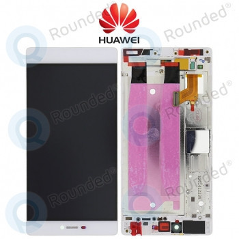 Huawei P8 (GRA-L09) Capac frontal modul display + LCD + digitizer argintiu foto