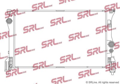 Radiator Mercedes Vito/V-Class, motor: 2.0 T, 2.1 CDI, intrare/iesire conectare rapida, 690x418x26, SRLine, Aluminiu/ Plastic brazat, 4475010001; foto