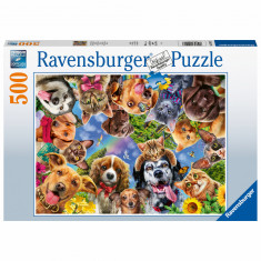 PUZZLE SELFIE CU ANIMALE, 500 PIESE foto