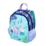 Ghiozdan Peppa Pig pentru gradinita cu 2 compartimente,23x10x27 cm, St.Majewski