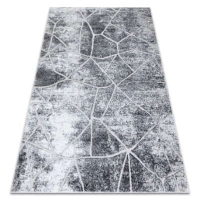 Covor MEFE modern 2783 Marmură - structural două niveluri de l&amp;acirc;nă gri , 140x190 cm foto