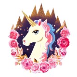 Cumpara ieftin Sticker decorativ Unicorn, Roz, 67 cm, 7803ST, Oem