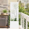 VidaXL Ecran de intimitate pentru grădină Traforaj Alb 50 x 140 cm 876456