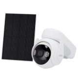 Kit supraveghere, Camera Wireless Imou Cell PT, 3MP, Acumulator 15000 mAh si Panou solar 3W, IPC-K9EP-3T0WE/FSP12C SafetyGuard Surveillance
