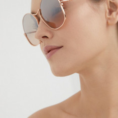 Max Mara ochelari de soare femei, culoarea maro