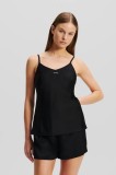 Karl Lagerfeld pijama femei, culoarea negru, A2W45002