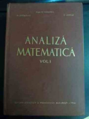 Analiza Matematica Vol.i - N. Dinculeanu M. Nicolescu S. Marcus ,543946 foto