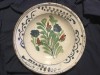 Design / Vintage - Farfurie deosebita cu flori realizata la Turda jud Cluj mijlocul sec XX !