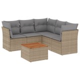 Cumpara ieftin Patio Sofa Set 6-Locuri Combinatie bej si gri