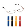 Ochelari pentru citit cu rama aurie si toc cu clips inclus