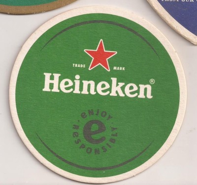 L1 - suport pentru bere din carton / coaster - Heineken foto