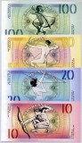 !!! MROKLAND BANK - FANTASY NOTES - COMPLET SET , 4 BUC. - 2019 - UNC