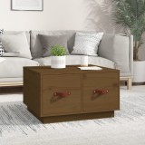 Gossi masuta de cafea, maro miere, 60x53x35 cm, lemn masiv de pin