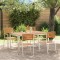 vidaXL Setdediningpentrugrădină 5 pcs Maro Lemn de tec masiv 3334783