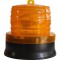 LED galben intermitent de atentionare cu incarcare solara Flippy, 1.2 V, rezistent la apa IP65, panou solar incorporat, 11.5 x 11.6 cm, galben