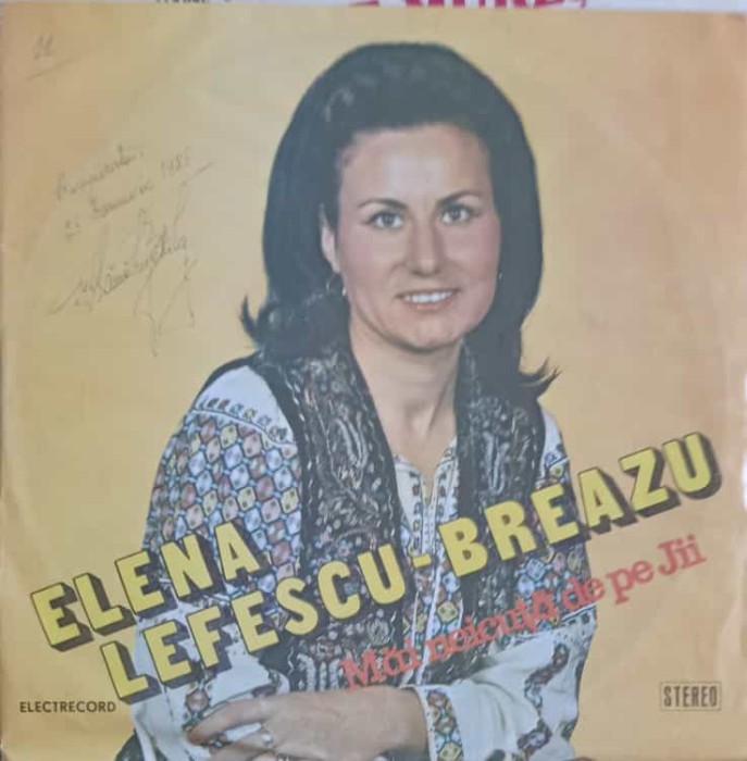 Disc vinil, LP. MAI NEICUTA DE PE JII-ELENA LEFESCU BREAZU-251525