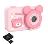 Camera foto digitala pentru copii, THD D32, rezolutie foto 8 megapixeli, card microSD 32GB, video 720p, roz