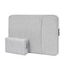 Mapa marca THD, protectie si transport laptop Apple Macbook Air (M2) 13.6 inch si Apple Macbook Air (M1) 13.3 inch, culoarea gri