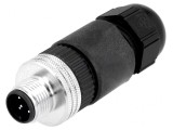 Mufă M12 5 PIN tată pe cablu IP67, MOLEX