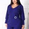 Bluza Eleganta Lurex Bleumarin - 58Marimea