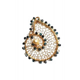 Pandantiv Cochilie Magica, fir metalic crosetat de gilt, Aurie, 5 cm