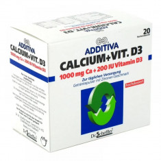 Calciu + Vitamina D3 Additiva, 20 plicuri, Dr. Scheffler