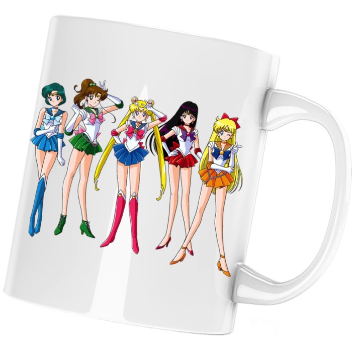 Cana alba personalizata &quot;Sailor Moon Desene Animate Bebe&quot;, INOVATIX&reg;. 330ml