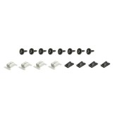 Set fixare scut motor Fiat Doblo 01.2014, Doblo 01.20, Punto Grande 09.2012; Opel Combo 11.2018; set 22 buc, fixare scut sub motor, 1355845080,