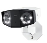 Camera supraveghere IP Reolink Duo Series P730 PoE, 8MP 4K, IR 30m, Dual-Lens 2 x 3.2mm, microfon si difuzor, lumina alba, PoE, microSD 256GB, IP66