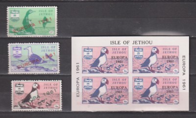 ISLE OF JETHOU 1961 EUROPA MNH foto