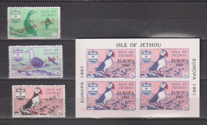 ISLE OF JETHOU 1961 EUROPA MNH